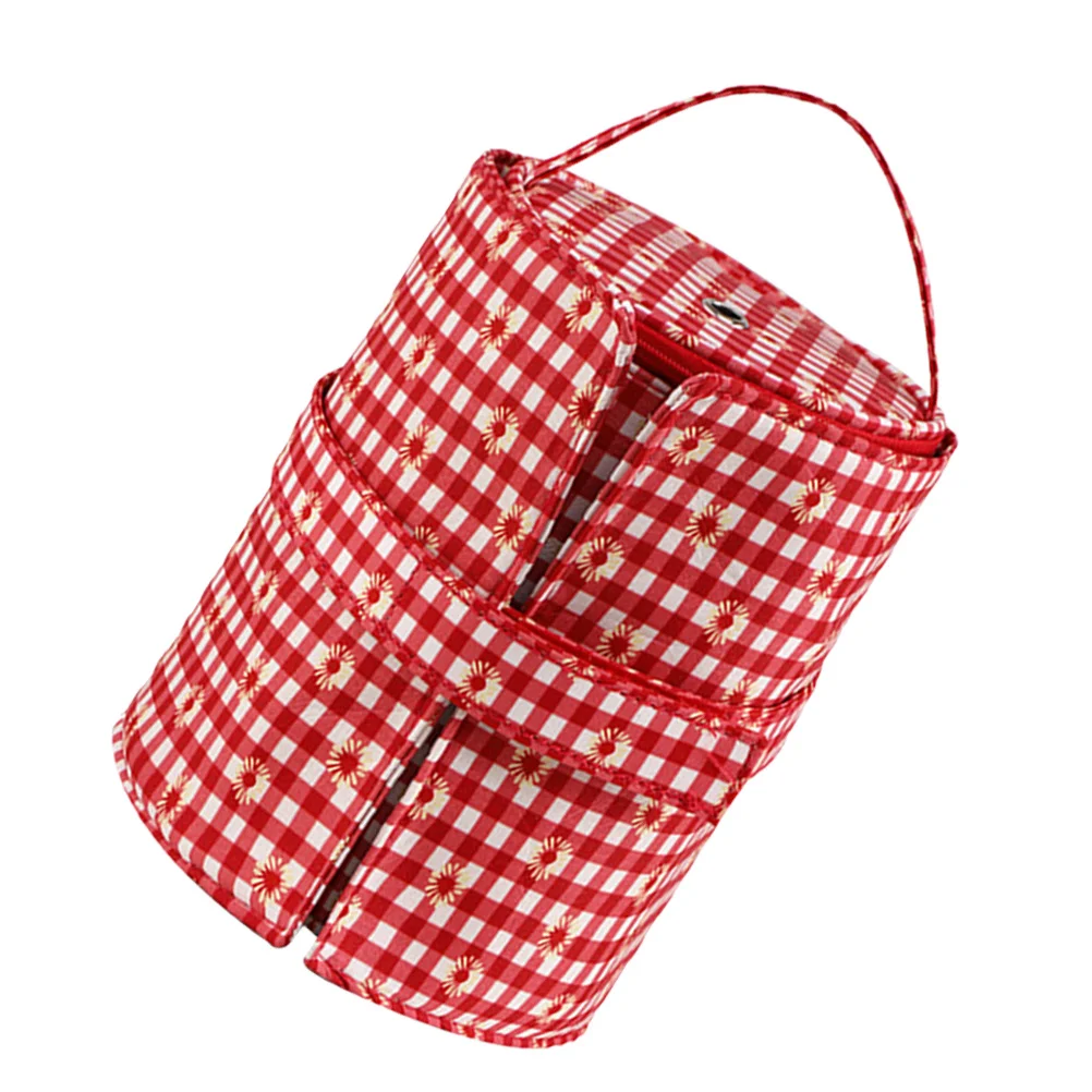 

Practical Crochet Organizer Wear-Resistant Bag for Knitting Needles Yarn Storage Christmas Gift Sewing Tool Organizer