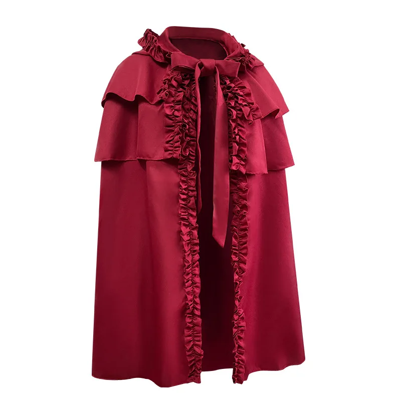 

Women's Little Red Riding Hood Costume Set: Adult Halloween Cosplay with Cape for Themed Parties & Events