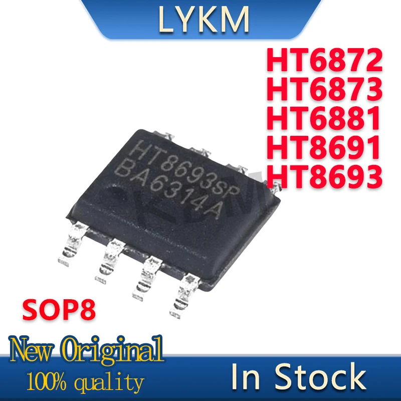 10/PCS New Original HT8691 HT8693 HT6872 HT6873 HT6881  SOP8 Audio power amplifier chip In Stock