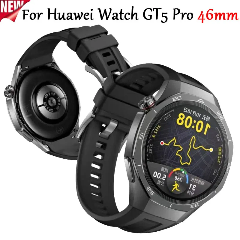 Official Special Silicone Strap For Huawei Watch GT5 Pro 46mm High quality Bracelet wristband Huawei Watch GT5 Pro 46MM correa