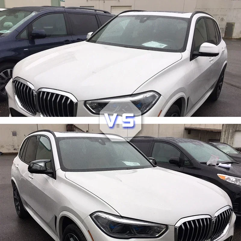 السيارات سيارة الرؤية الخلفية غطاء مرآة جانبية الكسوة لسيارات BMW F25 X3 F26 X4 F15 X5 F16 X6 2014 -2018 ألياف الكربون نمط