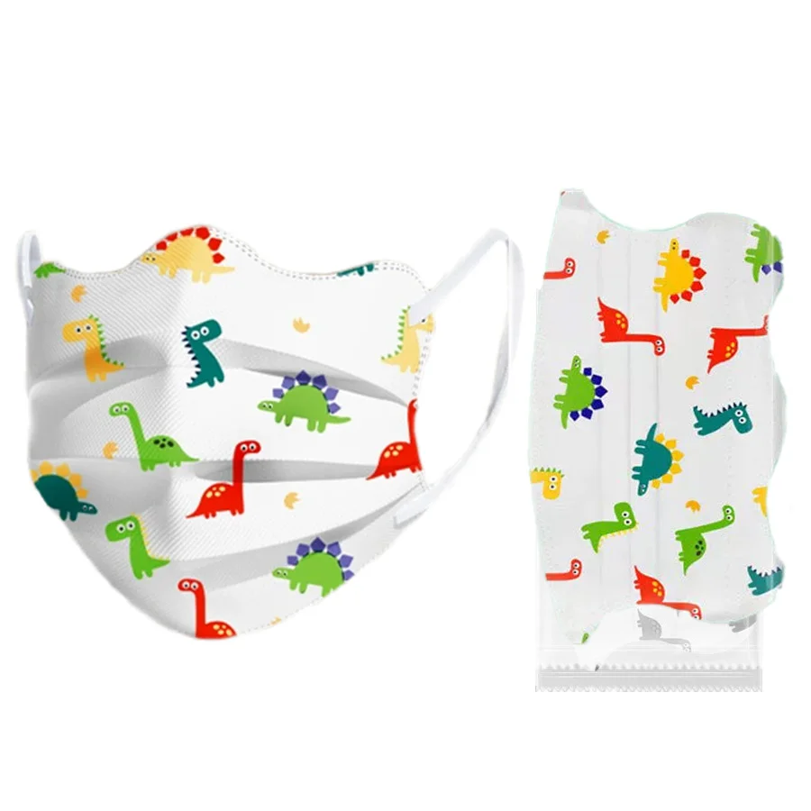 Butterfly Design Kids Cartoon Disposable Face Mask Breathable 3 Layers Morandi Color Protective Face Mask V Type Dust Mask