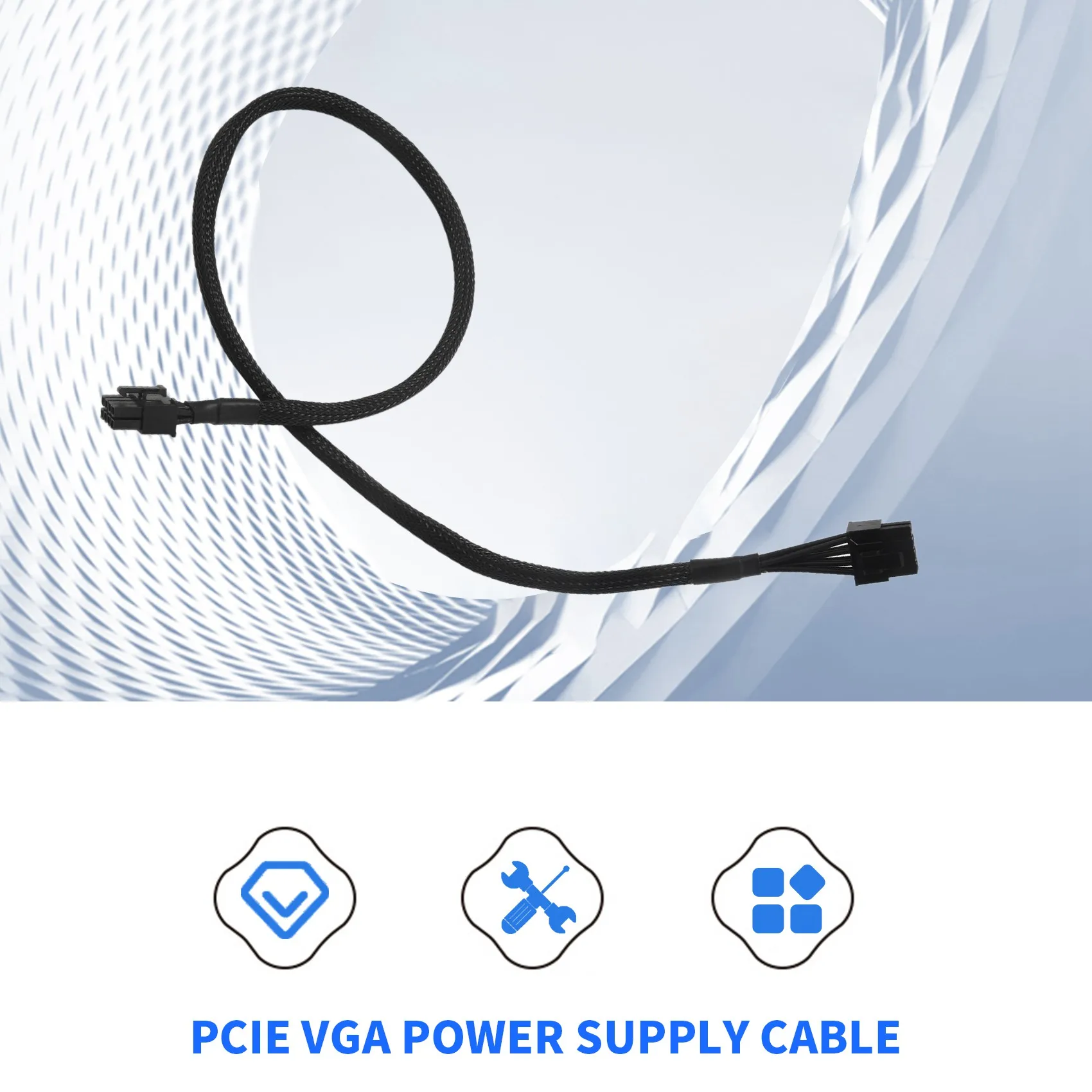SMIEA Cable de alimentación flexible de 8 pines a 8 pines (6 + 2) PCIE VGA para EVGA Supernova 650 750 850 1000 1600 2000 G2 G3 P2 T2 GS