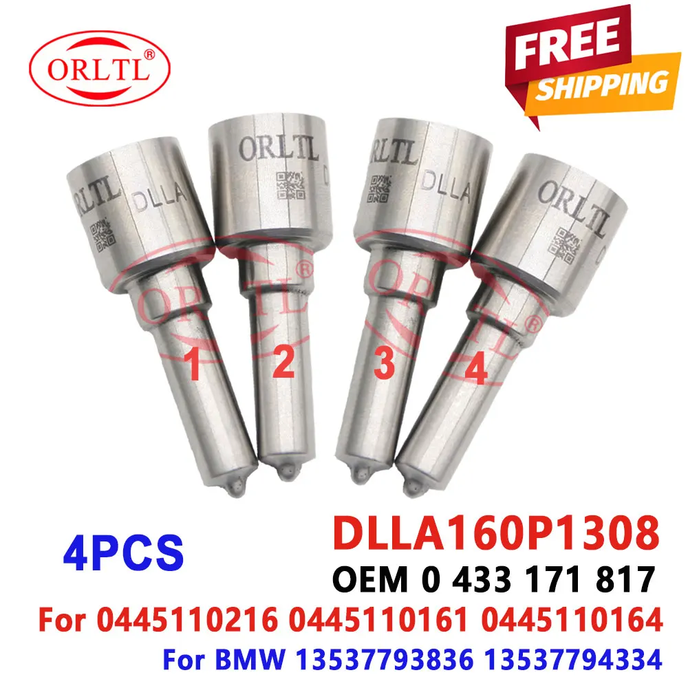 DLLA160P1308 Common Rail Injector Nozzle DLLA 160P1308 Diesel Sprayer DLLA 160 P1308 For BMW 0445110161 0445110164 0986435091