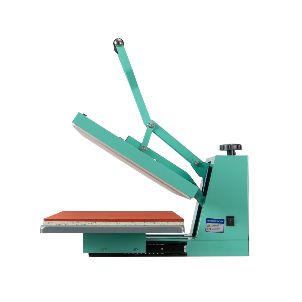 16'' x 24'' Pressa di calore manuale Base scorrevole Cuscinetto termico elettronico in silicone Piastra di calore a pressione facile e sostituibile Regolabile