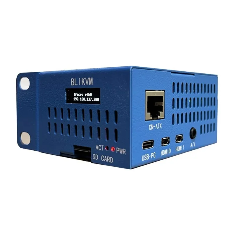 Novo-likvm v3 chapéu servidor o & m hdmicsi controle remoto com caixa de metal kvm controle remoto para raspberry pi 4 rpi 4 pi4 accessori