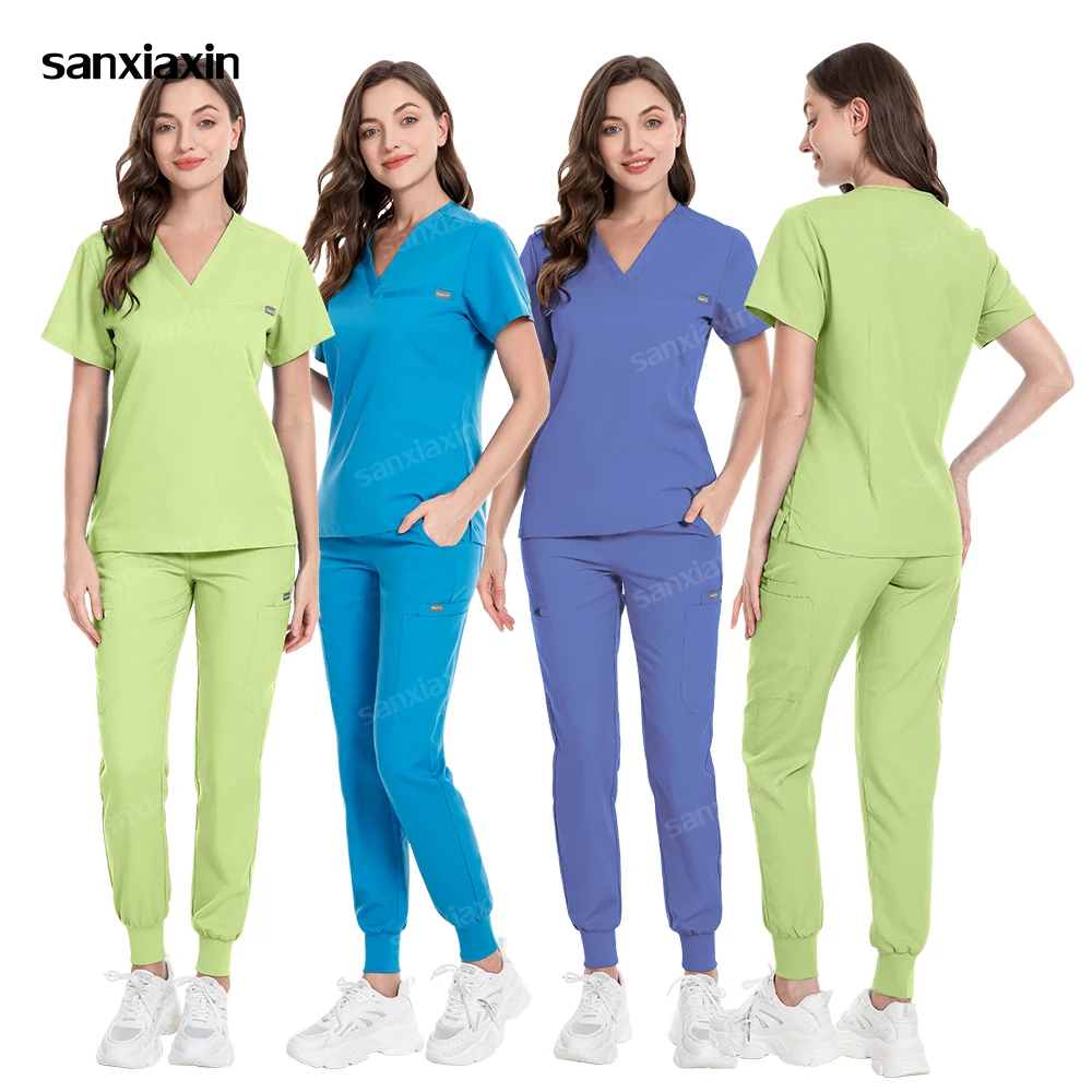 

Wholesale Price Surgical Workwear Doctor Nurse Work Clothes Medical Uniforms Scrub Set Hospital Accessories Women Men Jogger Set