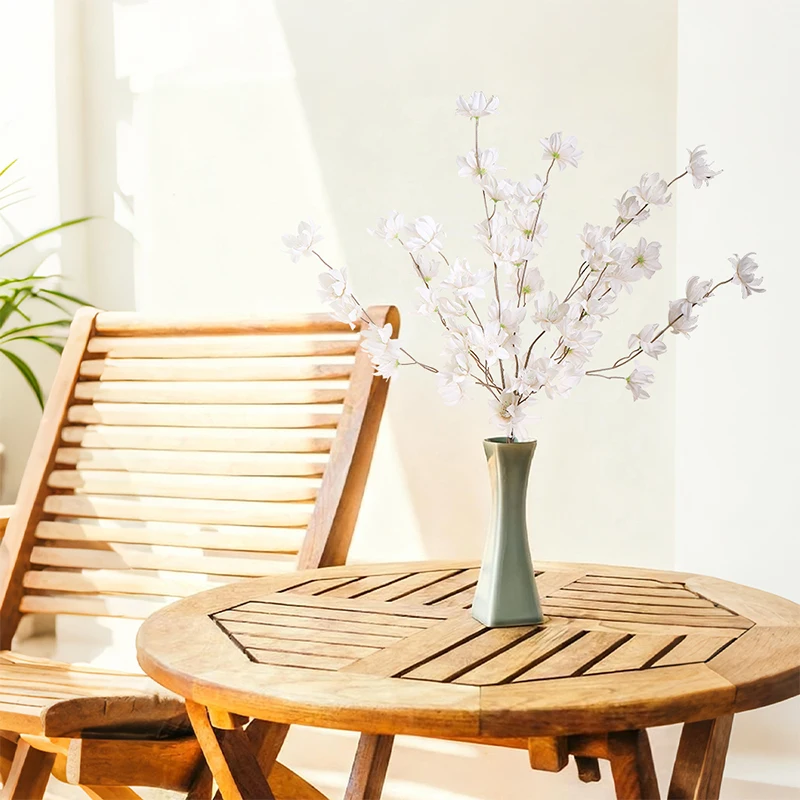 Bukiet sztucznych kwiatów Sakura o długości 110 cm na przyjęcie w ogrodzie, wesele, dekoracja ślubna, wystrój domu, sztuczne kwiaty, ozdoby do wazonów.