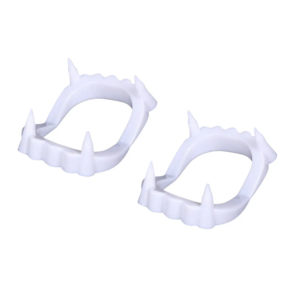 

Vampire Fangs White Teeth Caps Vampire Costume Accessories Vampire Denture Fangs For Halloween Costume Cosplay Prop