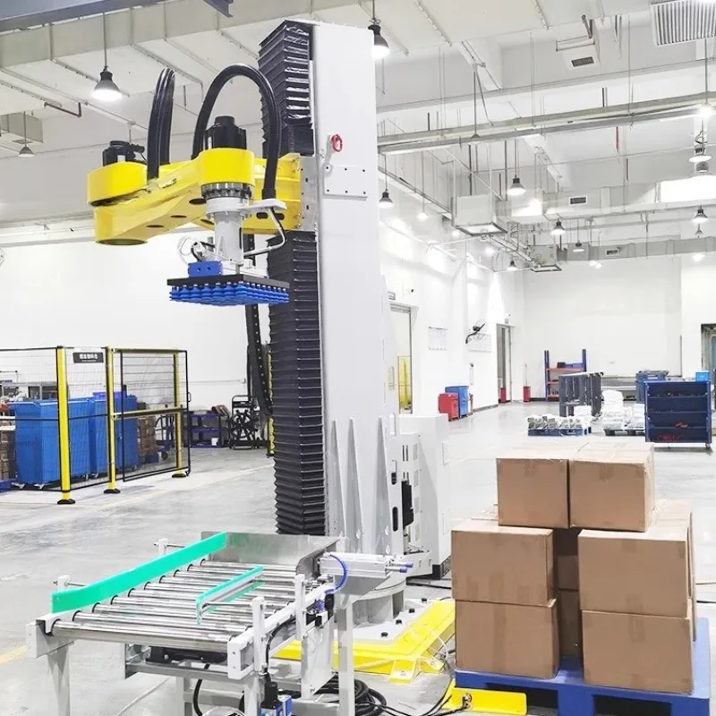 Intelligent grasping bucket column mechanical palletizing