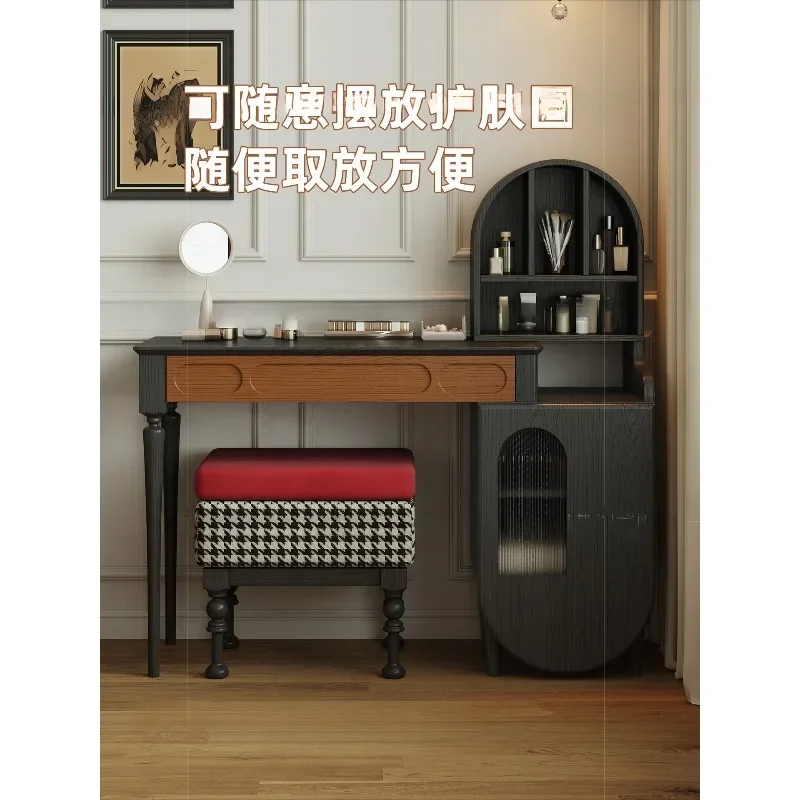 French antique princess house, solid wood dresser, small apartment multi-functional storage table