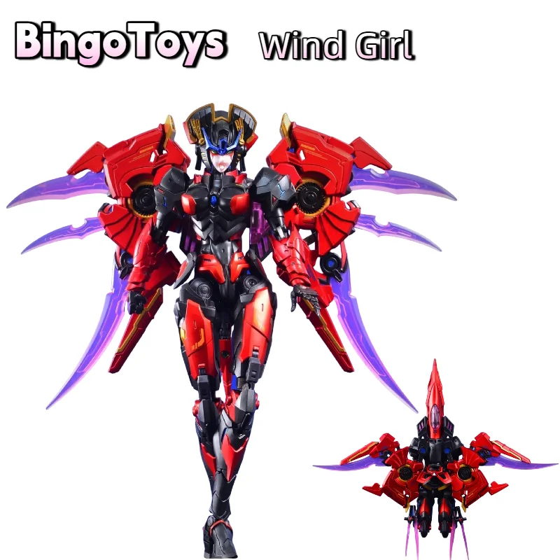 BingoToys BT-02 Robot Girl windblade Wind Blade Transforming Action Figure Female Robot Mecha Collectible Deformable Model Toy