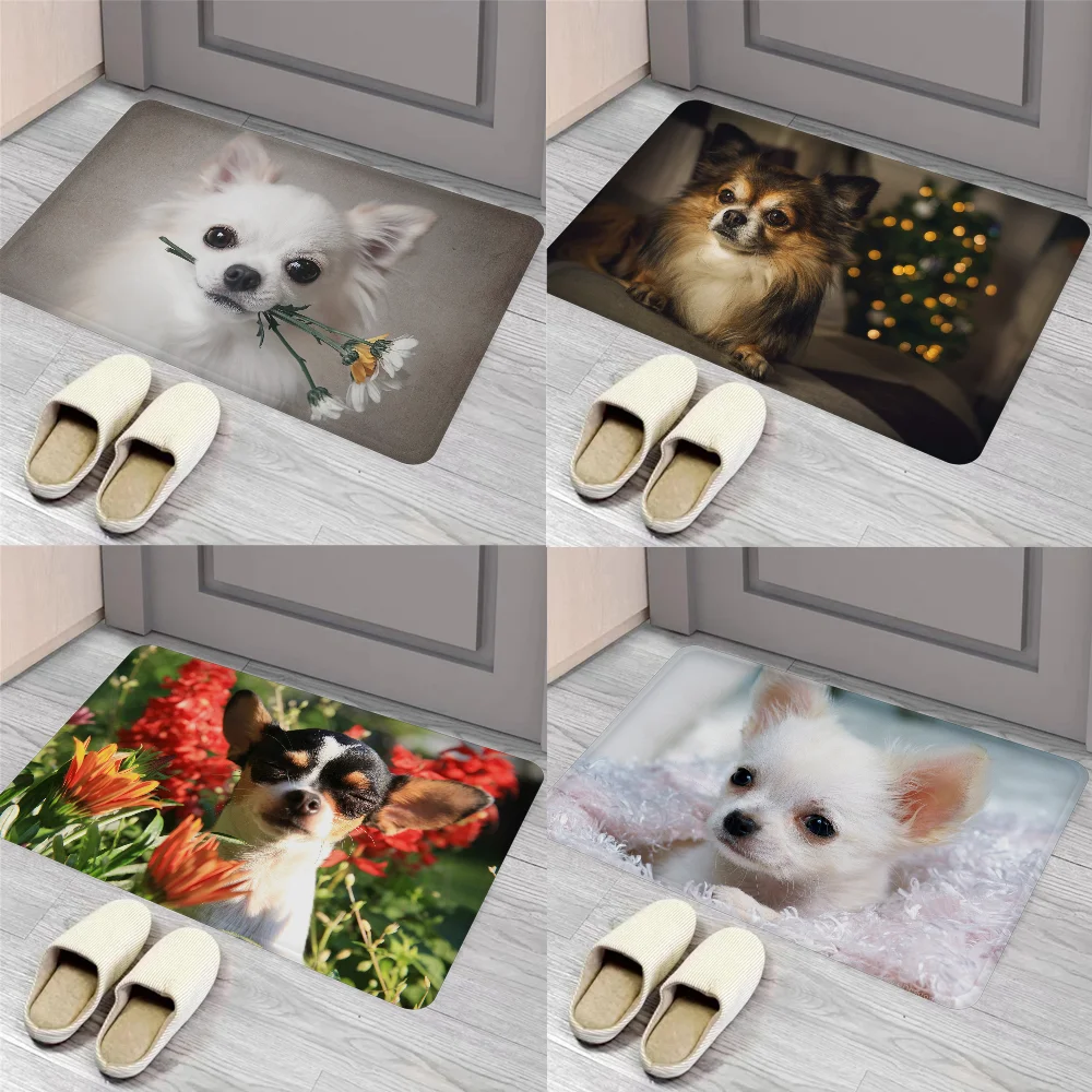 

Chihuahua Dog Floor Mat Entrance Door Mat Nordic Style Home Doormat Bathroom-Toilet Mats Bedroom Hotel Decor Mat