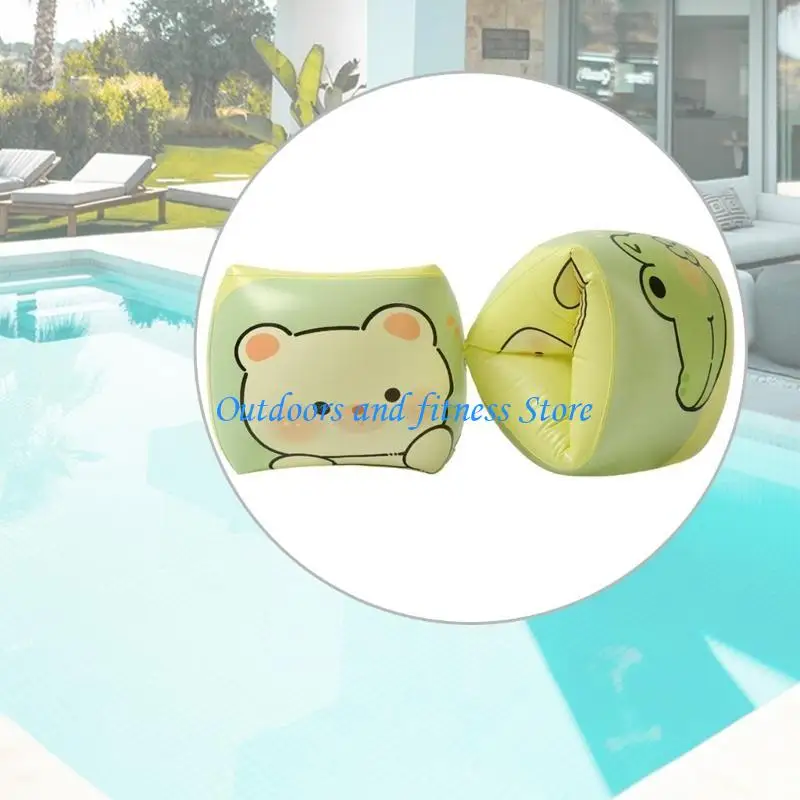 

H053 1Pair Inflatable Swim Arm Band Sleeves Water Wing Learning Swim Training Aids