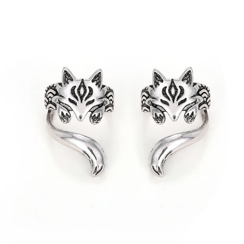 CAOSHI Exquisite Animal Fox Ear Cuffs for Daily Life Fashion Female Accessories Stylish Clip Earrings Fake Piercing for Women