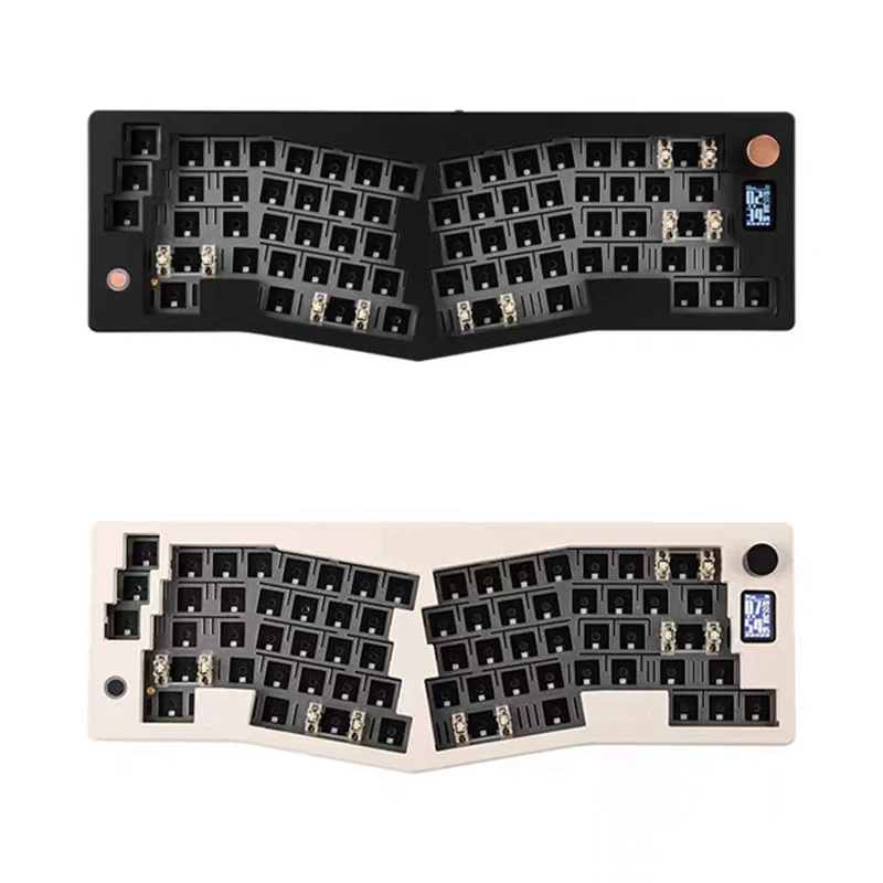 

ABM066 Tri-Mode Mechanical Keyboard Ergonomic Gasket Bluetooth VIA Customization Kit Multi-Function