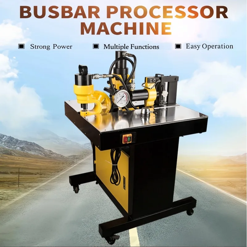 

Многофункциональный гидравлический станок DHY-150D для обработки шин: резак, гибочный пресс, пробивной инструмент, 220В/380В, максимальная толщина 10 мм, ширина 150 мм