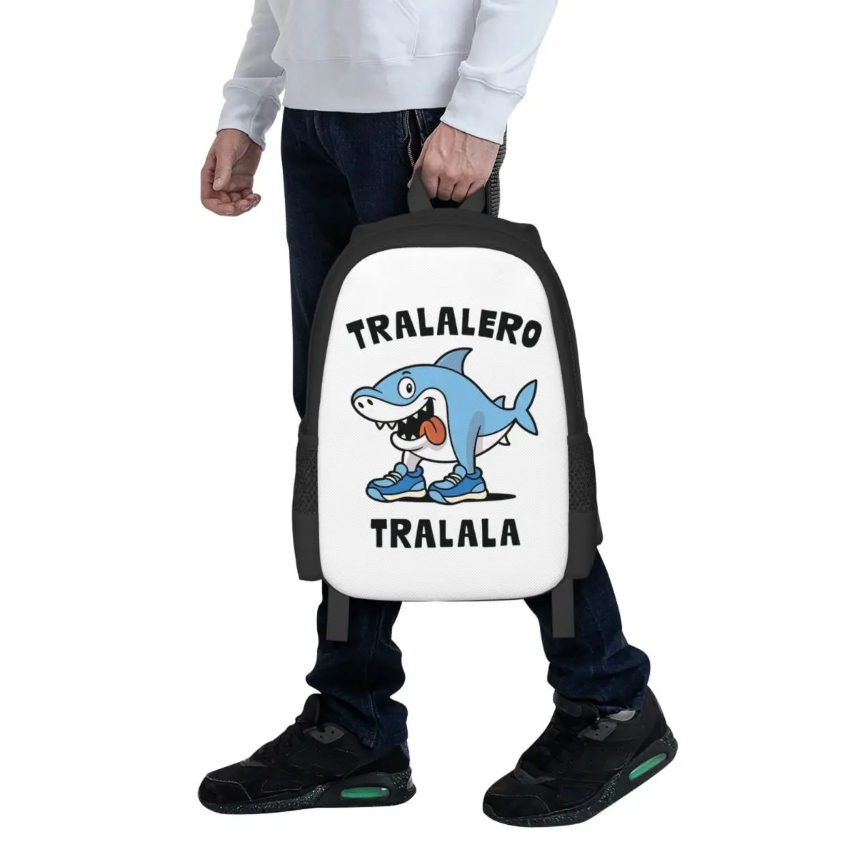 

Tralalero Tralala Student Backpack School Bag Hiking Travel Daypack for Men Women Fashion Bookbag Shoulder Bags