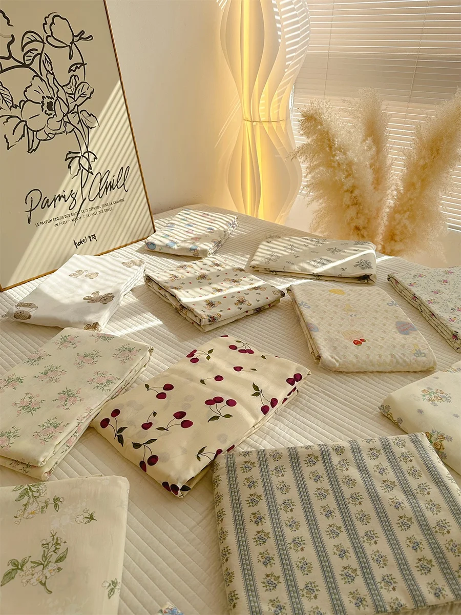 

Комплект постельного белья из чистого хлопка для односпальной кровати, в деревенском стиле, 8М, хлопковый пододеяльник для всех возрастов, производство Китай