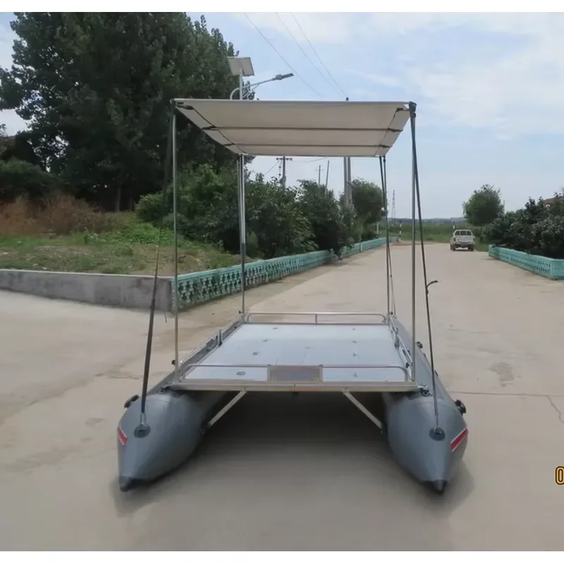 Inflatable Catamaran with Aluminum Platform PVC Inflatable Boat