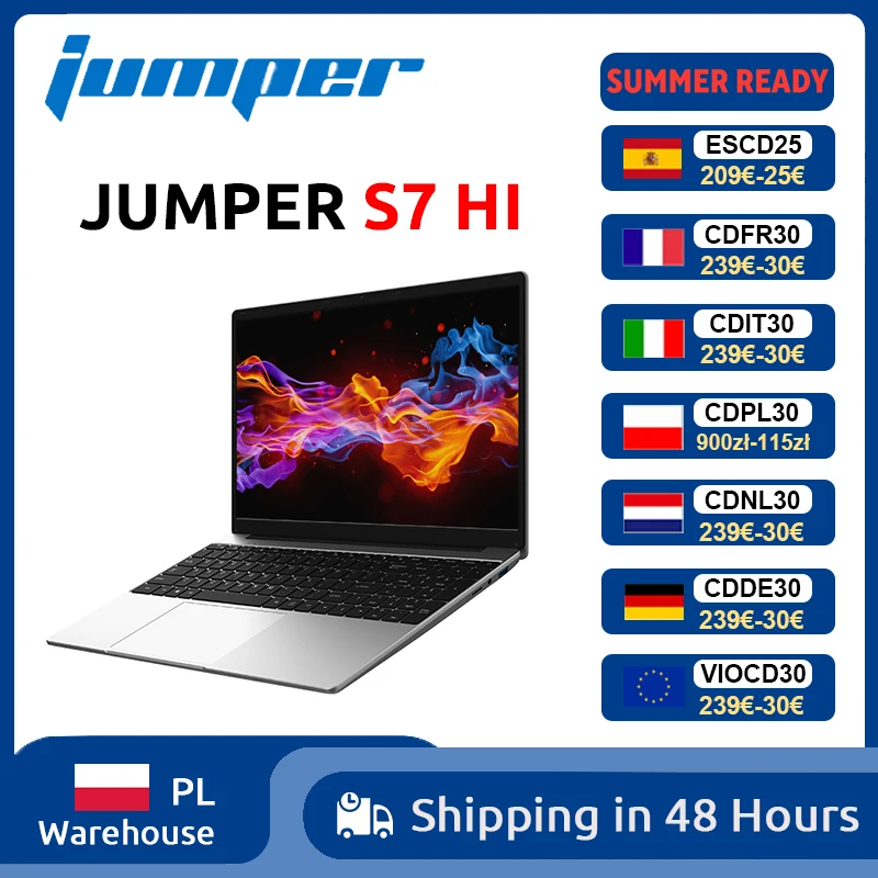 Jumper EZbook S7 HI Laptop 15,6 Zoll, 16GB RAM 512GB SSD, Prozessor Intel 6500Y Notebook, Type-C, Mini HDMI