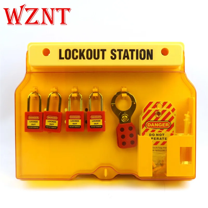 Imagem -02 - Coberta Wall Mounted Estação de Bloqueio Nt-ls01 Amarelo 4-lock