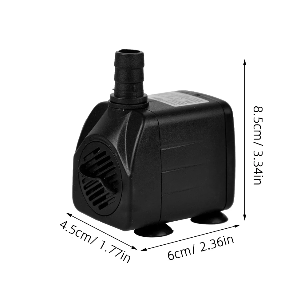 

10 W Circulating -saving Quiet Submersible for Fountains Fish Tank Pond Tabletop Easy Clean Adjustable Flow LED Light