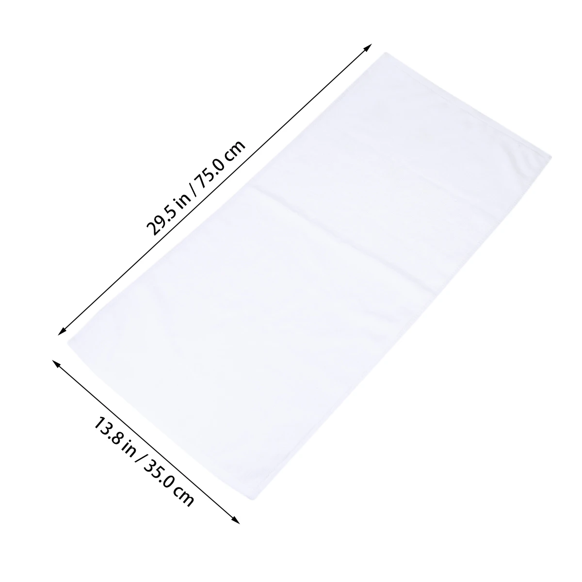 

2Pcs Quick Dry Sports Towel Cotton Hand Towels Sweat Washcloths Face Bath Kitchen White Absorbent Eco Friendly Gym Yoga Golf