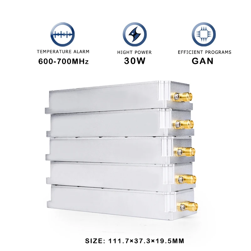 O anti amplificador de poder do PA do módulo do zangão do UAV FPV que bloqueia o módulo do RF do sistema, C-UAS Autel Mavic 3 contador, 30W, 600-700MHz