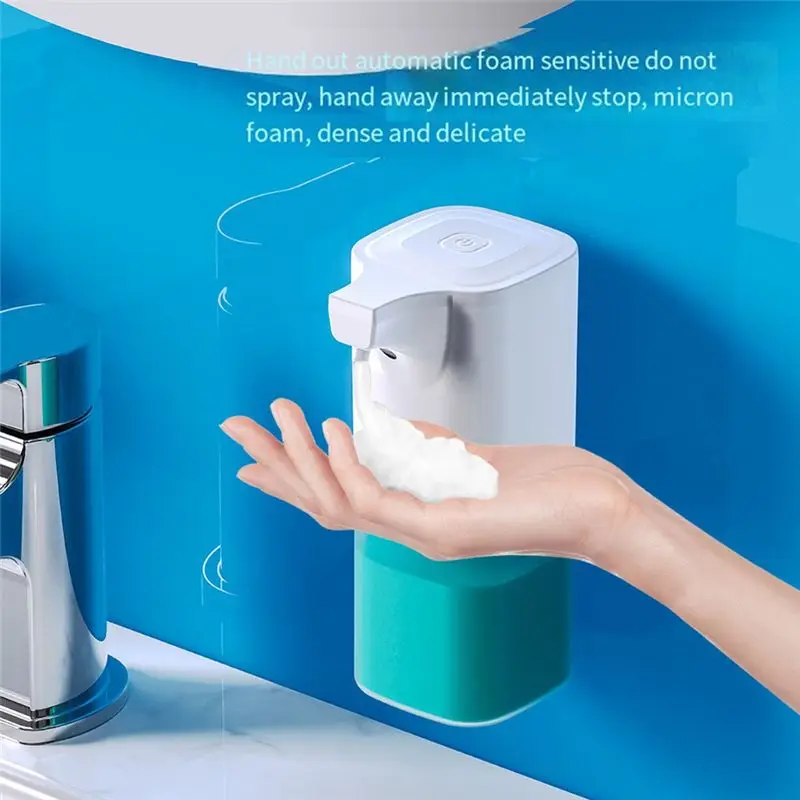 350ml Automatic Foaming Soap Dispenser with Infrared Sensor Touchless Liquid Soap Dispenser 4 Gears for Bathroom-ABHG