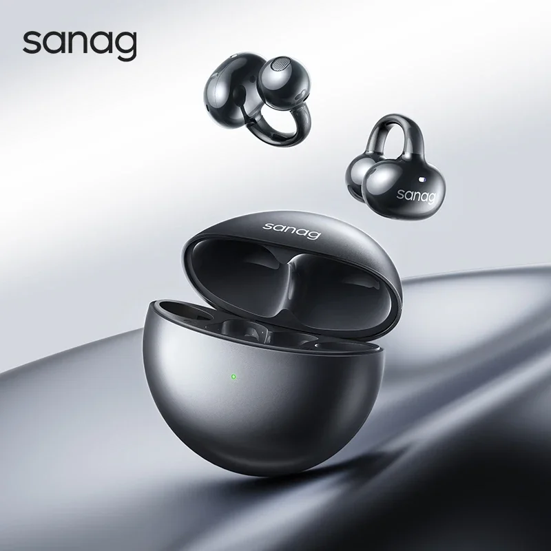 SANAG S6S Bluetooth Headset with ear clip Bone Conduction Concept Wireless open running headphones