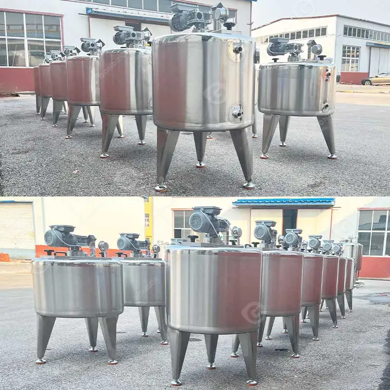 Mini máquina De pasteurización De leche, tanque pasteurizador De leche, zumo De fruta De 1000 litros