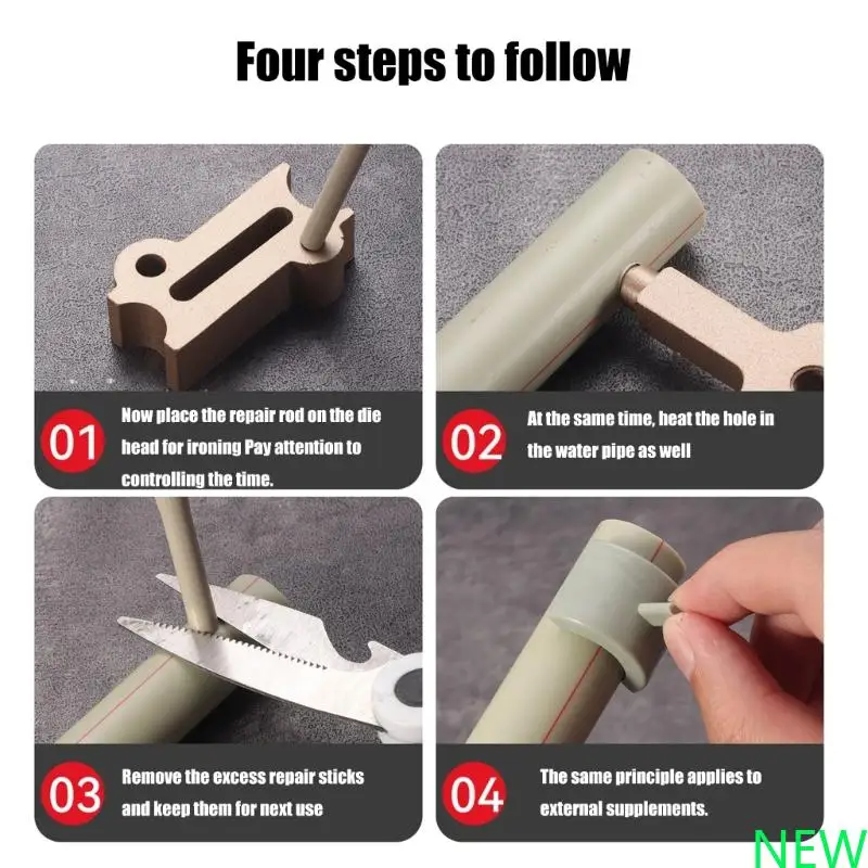 

Tube Leakage Fix Pipe Repair Tool For Home Garage Use PVC Water Tubes