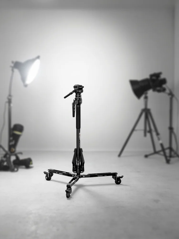 COMAN M1 Mini V1 A32 Monopod z włókna węglowego, lekki statyw podróżny, 4-sekcyjny, podnoszenie jednym kliknięciem, głowica wideo z płynnym tłumieniem do lustrzanek cyfrowych — zdjęcie produktu 7