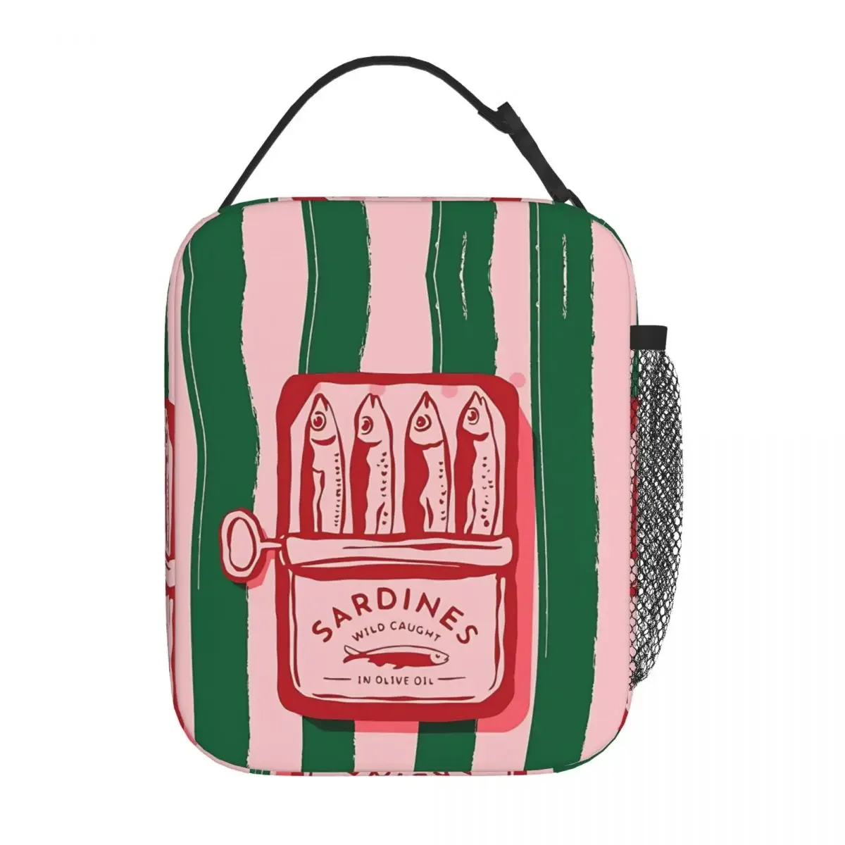 Sardines Insulated Lunch Bags Cooler Bag Reusable Meal Container High Capacity Tote Lunch Box Girl Boy Work Picnic
