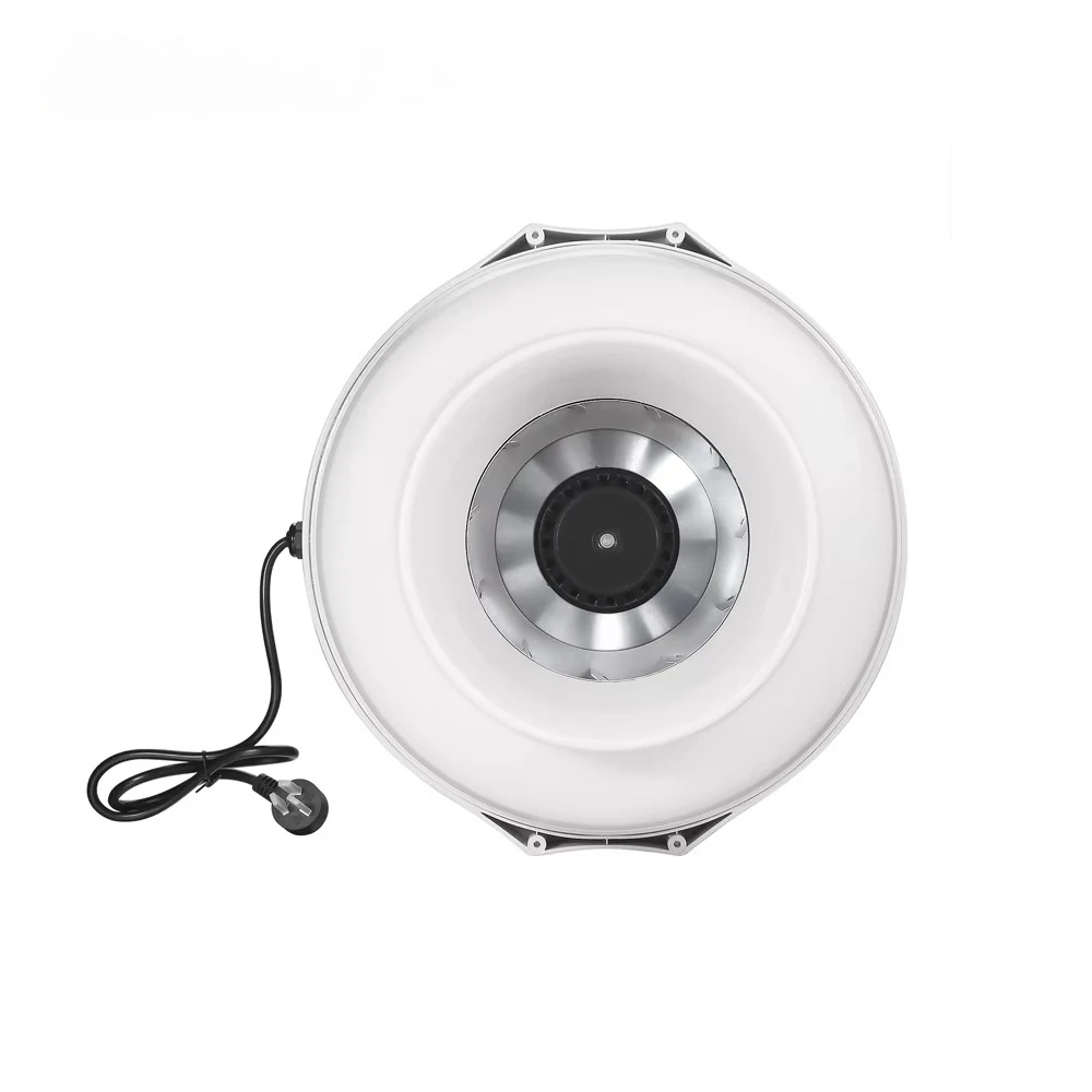 In-line centrifugal exhaust fan IP65 energy-saving 12 inch waterproof brushless motor air duct ventilation plastic building