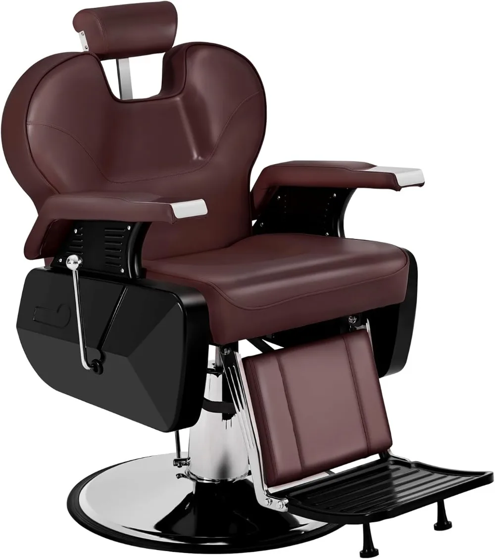 

Barber Chair Salon Chairs for Hair Stylist Heavy Duty Hydraulic Reclining for Salon Barbershop Hair Stylist