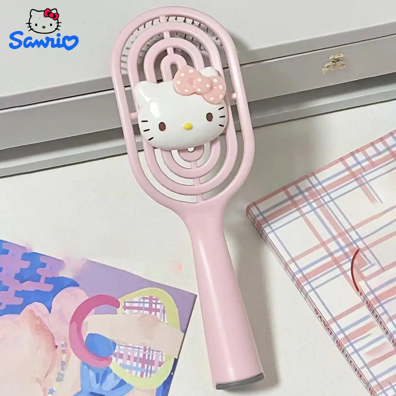 

Hello Kitty Airbag Comb Cushion Comb Anime Characters Y2K Sanrio Girl Skeleton Massage Air New Rib Comb Cartoon Kawaii Students