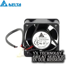 For Delta 40*40*20mm EFB0424HD Double Ball 4020 24V 0.1A 4CM 40mm Inverter Cooling Fan