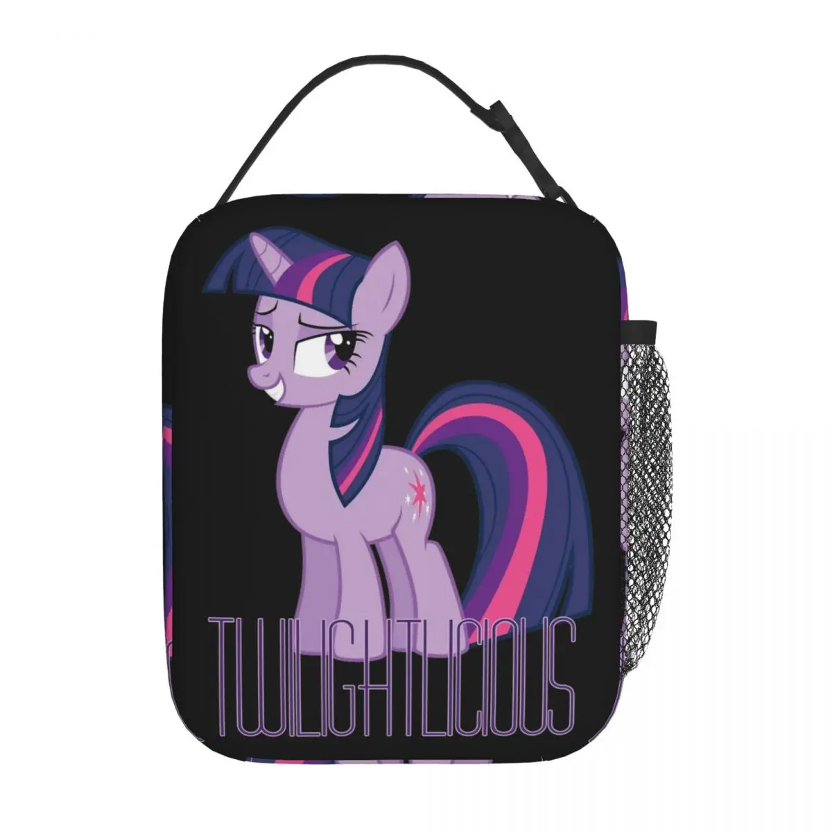 Twilight Sparkle Is Oh So Twilightlicious Insulated Lunch Bags Cooler Lunch Container Mlp Lunch Box Tote Food Storage Bags