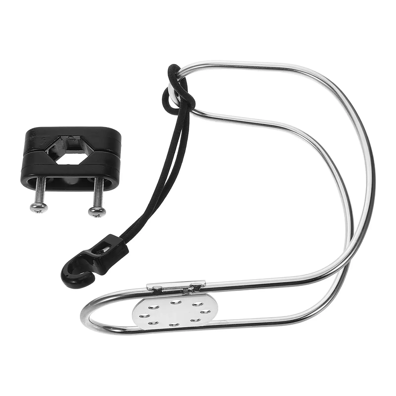 Life Buoy Bracket Ring Holder Lifebuoy Boat Cover Horseshoe Silver Mounting Accessories