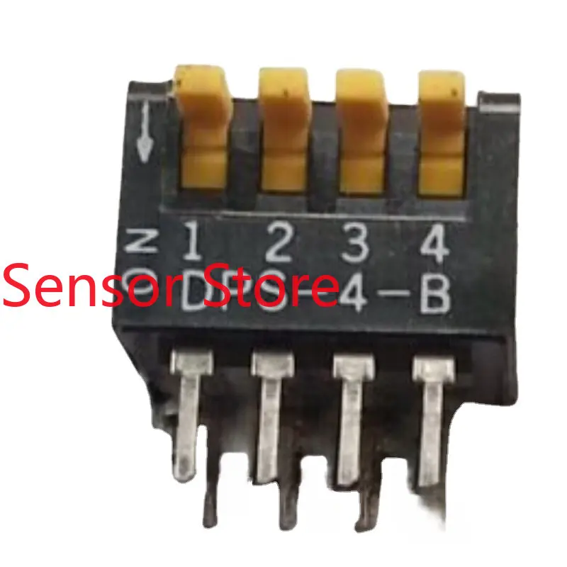 

10PCS DIP Switch 4-position Side Dial 4P 2.54mm Spacing Toggle Code DPS-4-B