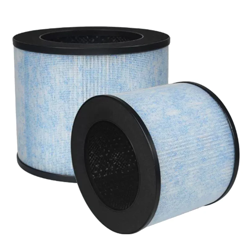 Substituição de filtro B98A-F100 para purificador de ar pequeno AP100 instantâneo com revestimento antimicrobiano e filtro de carvão ativado