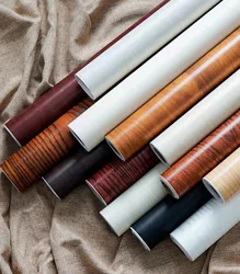 Papier Peint Autocollant Imperméable pour Rénovation de Porte en Bois, 30/40/60 cm