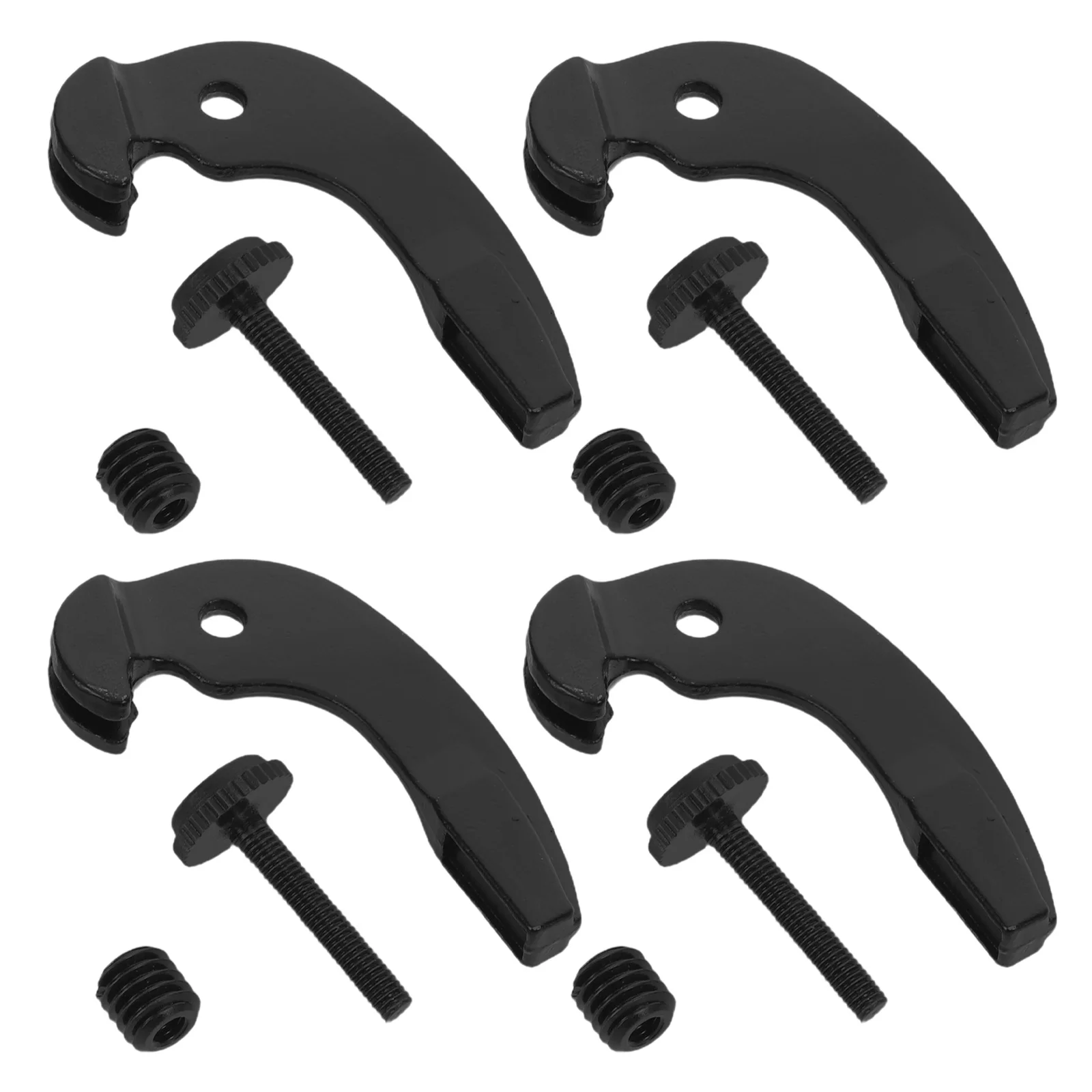 

4Pcs Black Cello Fine Tuners Integrated Dual Row String Adjusters Precise Replacement Parts for Accurate Stable Tuning 34-44