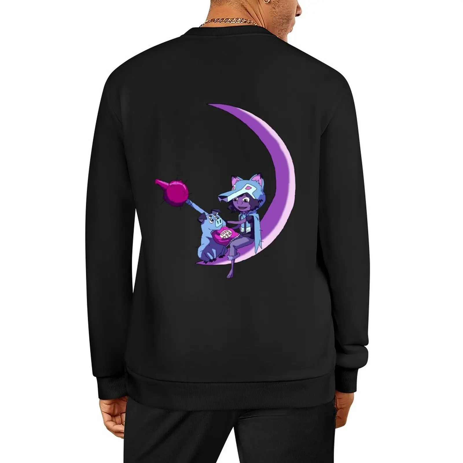 

Wolf & Mandu - Kipo And The Age Of Wonderbeasts Sticker Pullover korean style clothes men wear korean clothes sweatshirts men