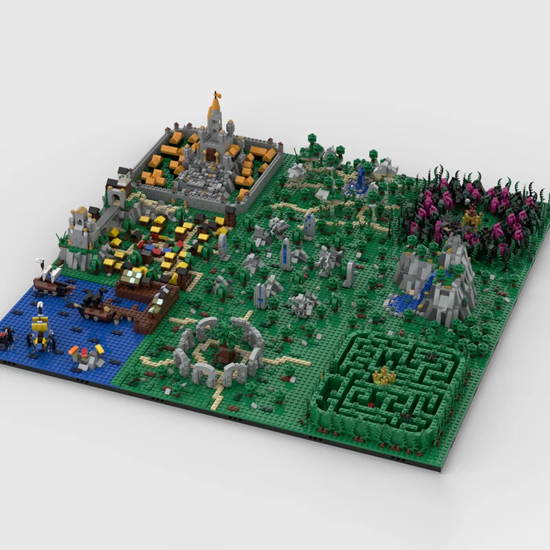 City street View Modello Moc Mattoni da costruzione Fantasy World Technology Blocchi modulari Regali Vacanze di Natale Giocattoli Set fai da te Assemblaggio