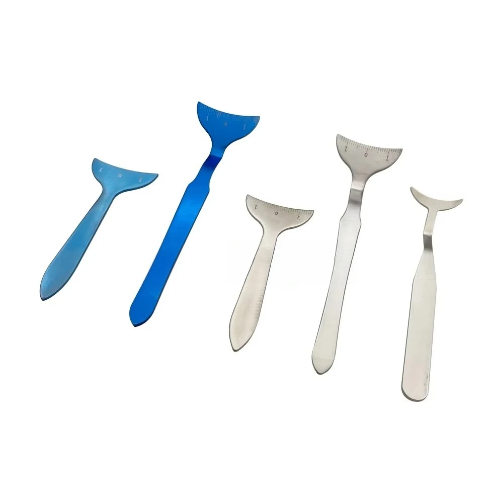 Titanium /Stainless Horizontal Silkworm Ruler Double Eyelid Surgery Auxiliary Measuring Board Eye Socket Measuring Ruler