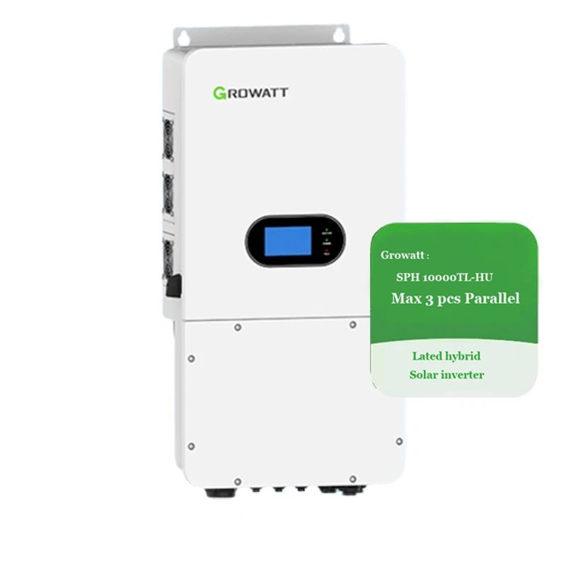 

Growatt SPH 10000TL-HU Solar PV Inverter 10Kw on off Grid Hybrid Inverter With 3 MPPT Charger Controller