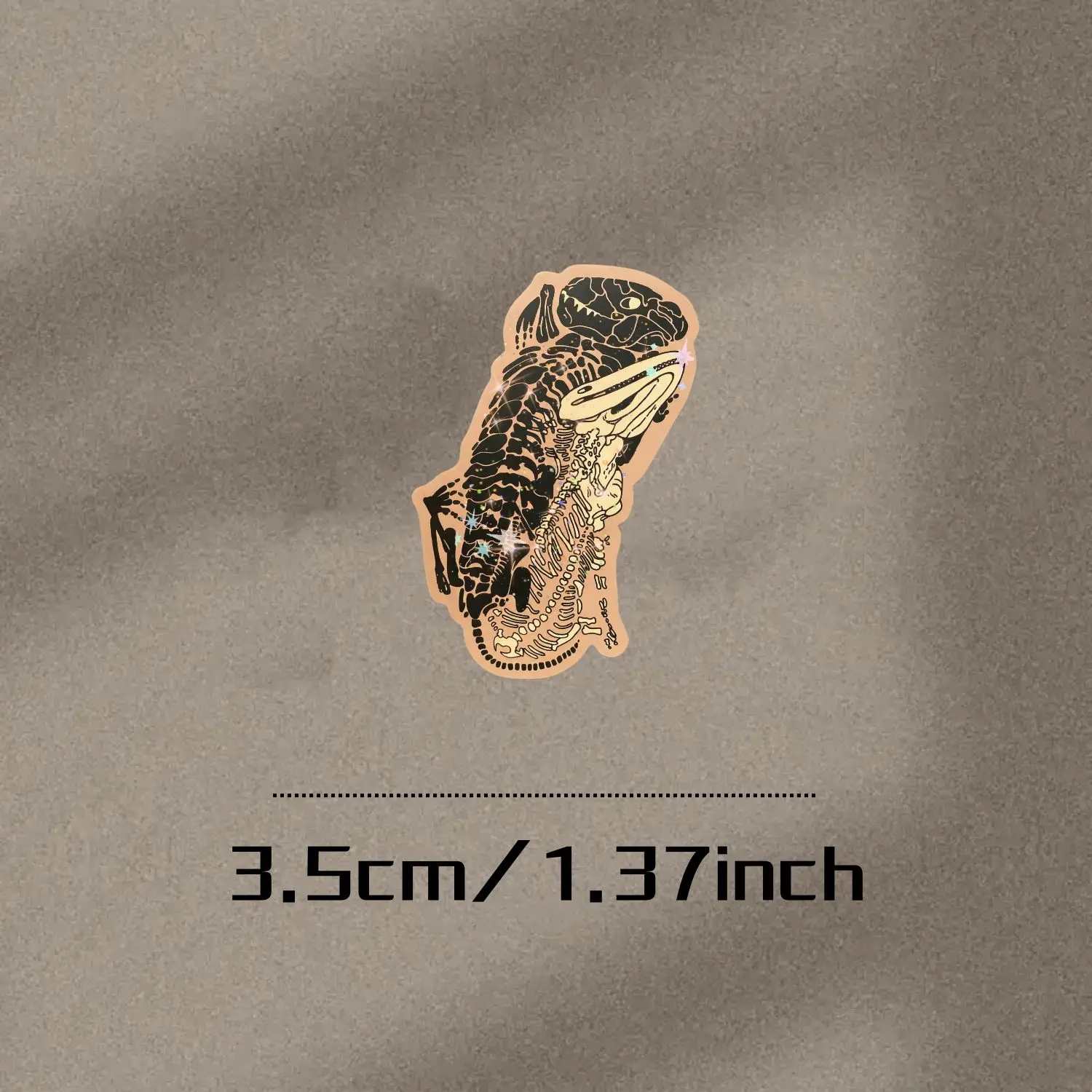2Pcs Glitter Frog Skeleton Stickers For Car Laptop Water Bottle Skateboard